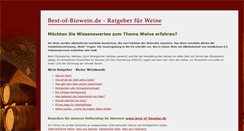 Desktop Screenshot of best-of-biowein.de